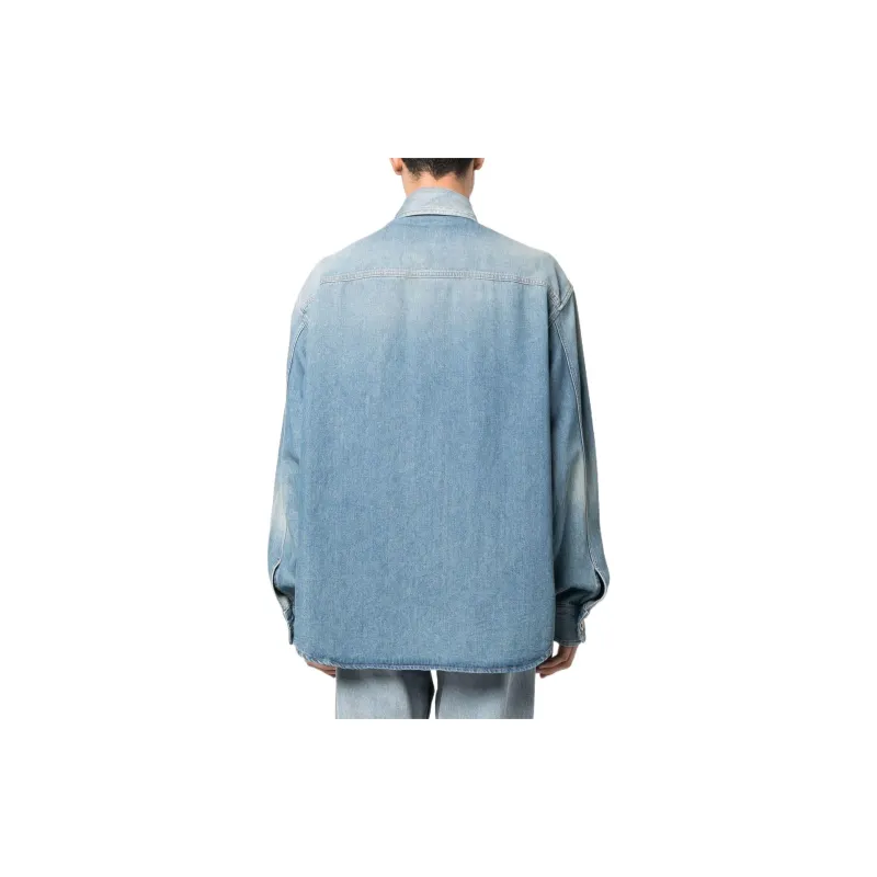 VERSACE SS23 Denim Jacket Men's Blue-3