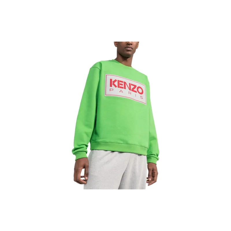 KENZO Letter Logo Sweatshirt Men's Green-3