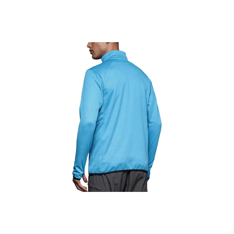 Columbia Park View Full Zip Fleece Best Offers Jacket Men's Compass Blue-Grey-1
