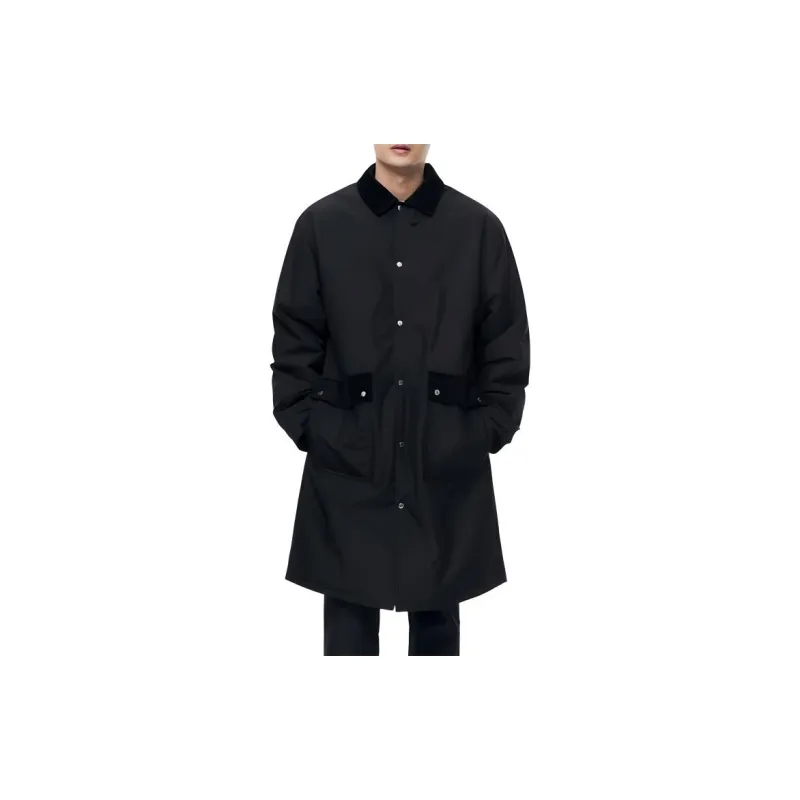 Maison Kitsune X PUMA Maison Kitsune Trench Coats Men Black-4