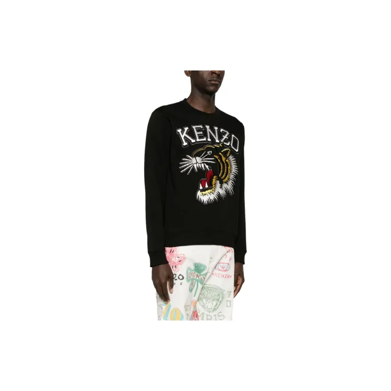 KENZO Tiger Embroidered Crewneck Sweatshirt-3