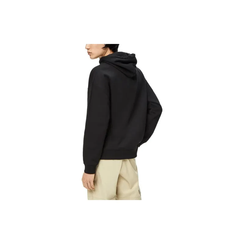 LOEWE Anagram Leather Patch Hoodie-5