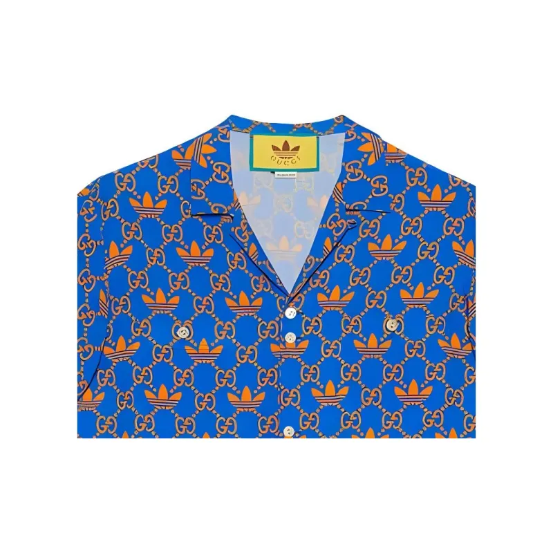 Adidas X GUCCI Shirts Men Blue-1