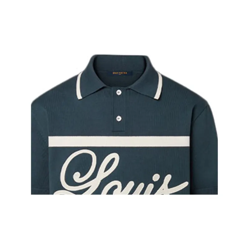 LOUIS VUITTON FW22 Polo Shirt Men's Blue-4