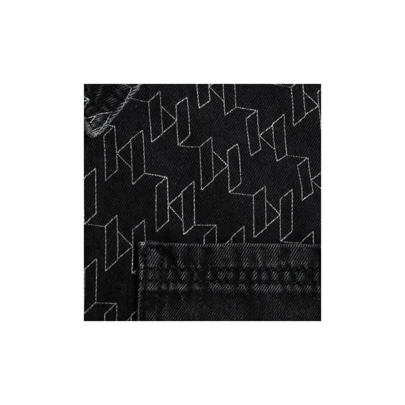 KARL LAGERFELD SS24 Denim Jacket Men's Black-4