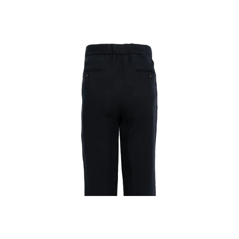 N.Peal Sorrento Linen Drawstring Trousers-4