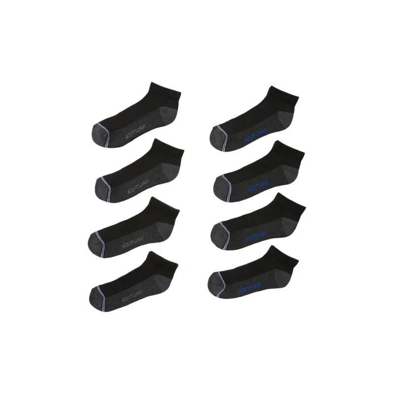 NAUTICA Socks Sets Unisex 8 Pack Black-0