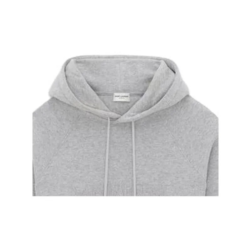 SAINT LAURENT Logo Embroidered Hoodie-3