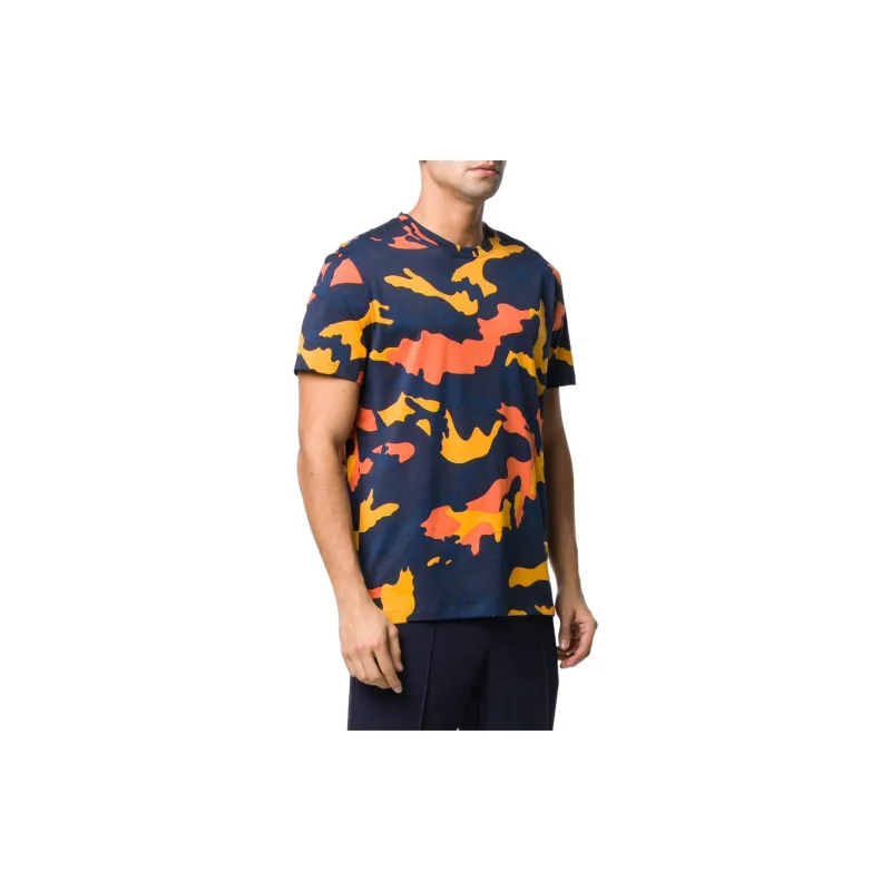 Valentino T-Shirts Men Camouflage Blue-3