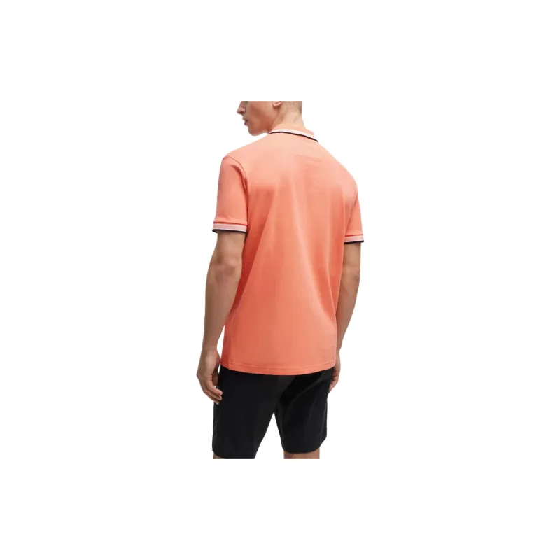 HUGO BOSS Logo embroidered Piqué Polo Shirt-2