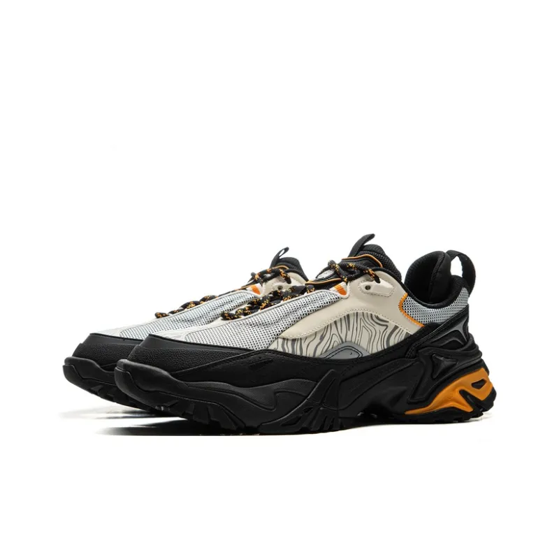 LiNing CF Su Chi 3 Anti-Slip Wear-Resistant Low-Top Trekking Shoes Men's Black Gray-2