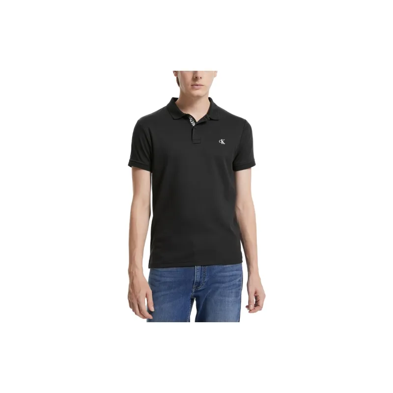 CALVIN KLEIN Polo Shirt Men's Black-3