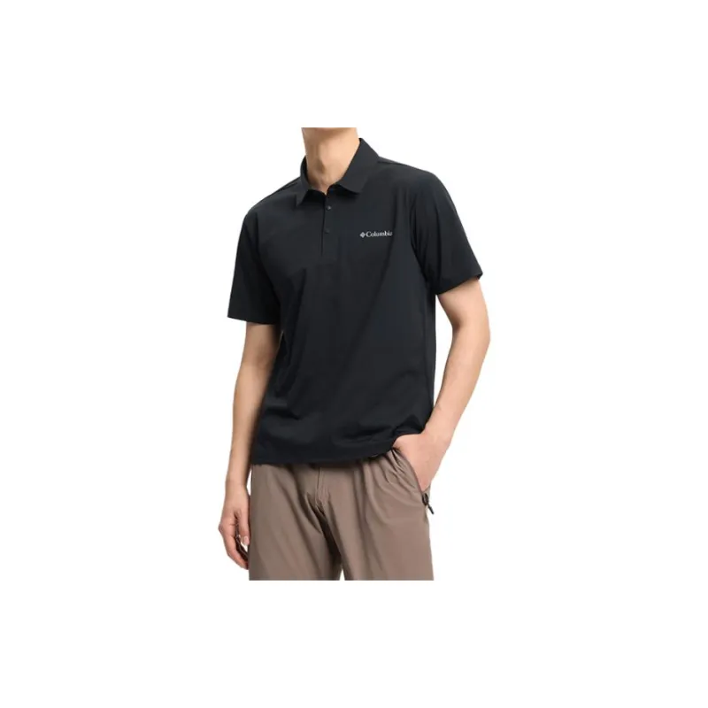 Columbia Transit Polo Shirt Men's Black-3
