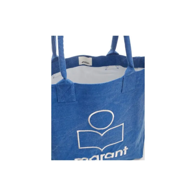 ISABEL MARANT Yenky Logo Embroidered Tote Bag-4