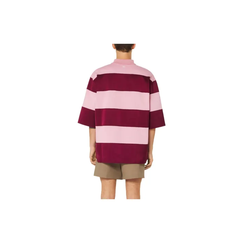 AMIPARIS Horizontal-stripe Polo Shirt-2