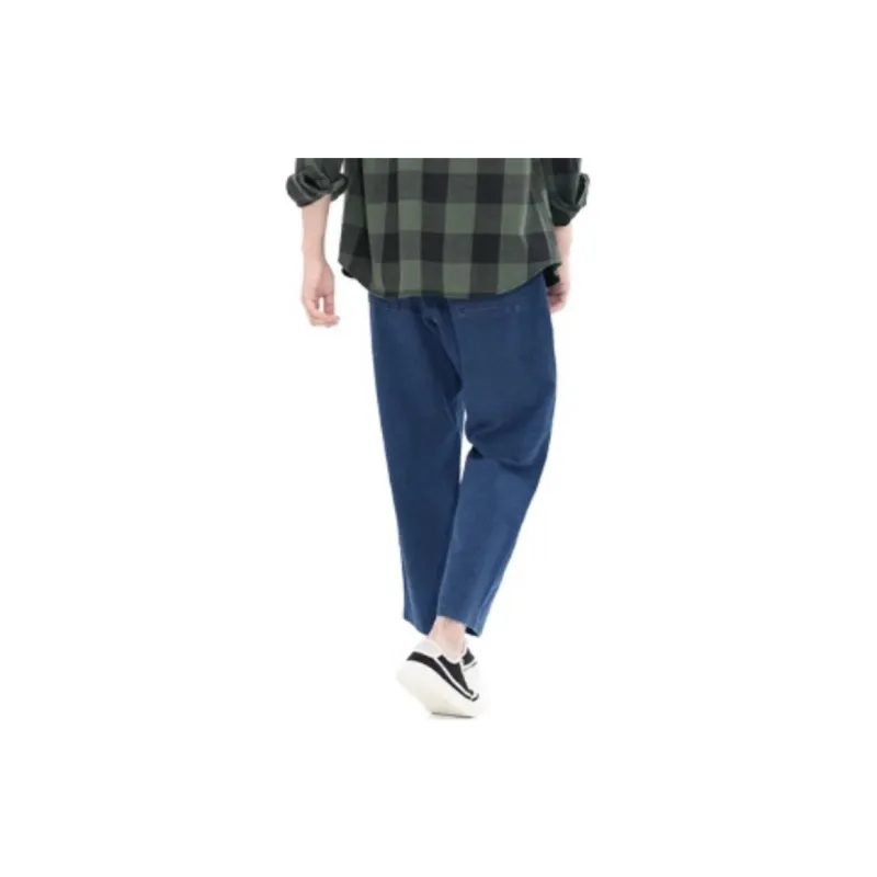 UNIQLO Casual Pants Men Blue-3