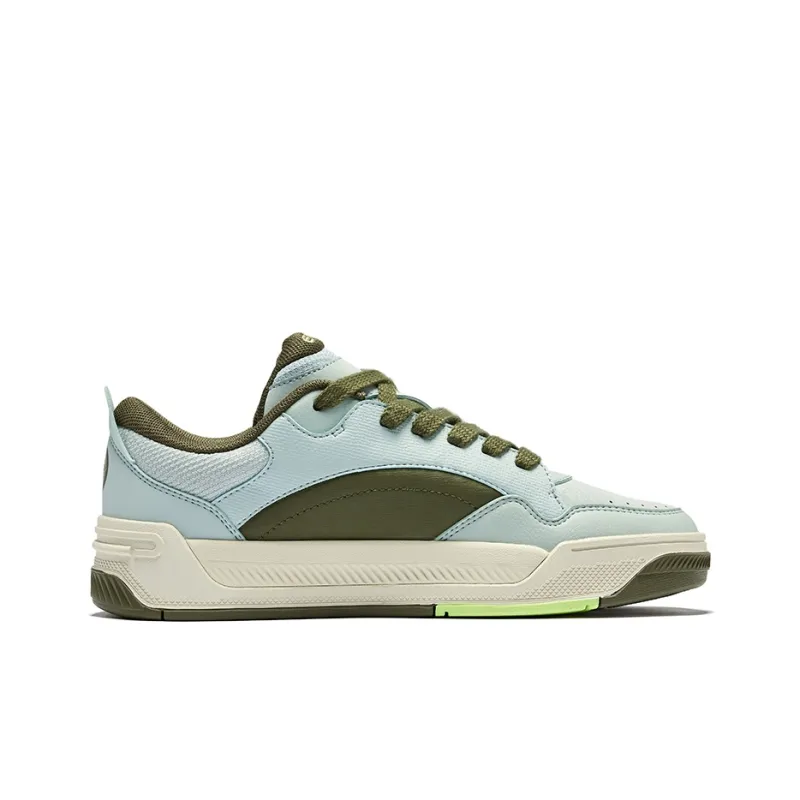 Erke Bashi 2.0 Anti Slip Wear Resistant Low Top Skateboard Shoes Men's Avocado Color Scheme-1