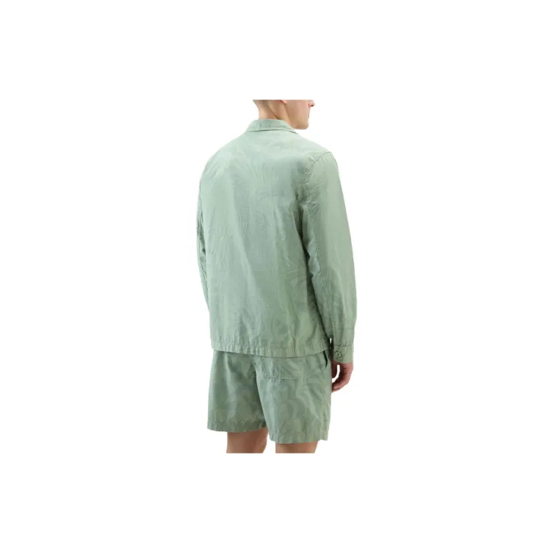 WOOLRICH Long Sleeved Tropical Printed Overshirt-4