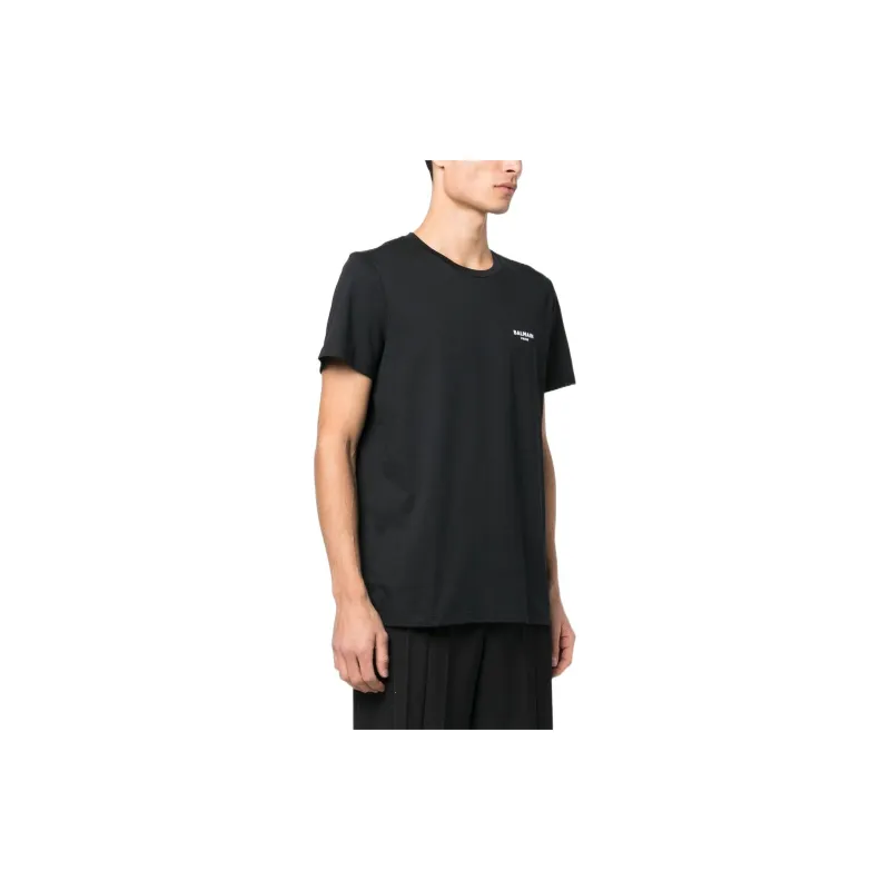 BALMAIN Logo Detailed Crewneck T Shirt-4