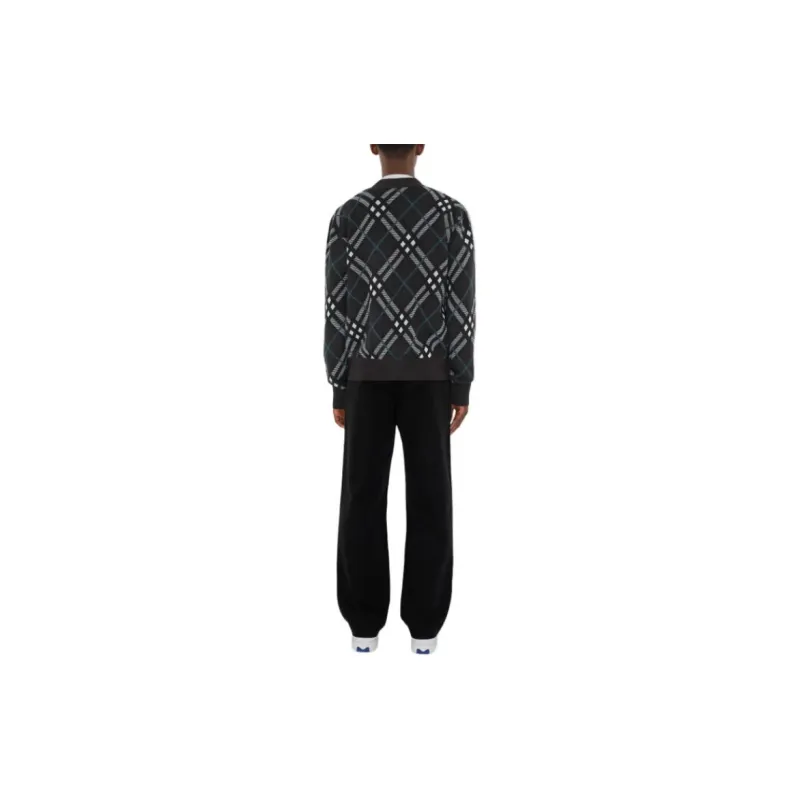 Burberry Checked V Neck Buttoned Cardigan-2