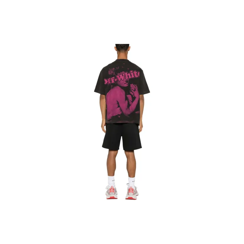 OFF-WHITE Logo Printed Crewneck T-Shirt-1