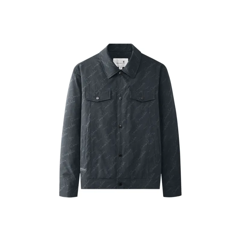 Dance With Wolves Jackets Coats Men's Navy Blue-1