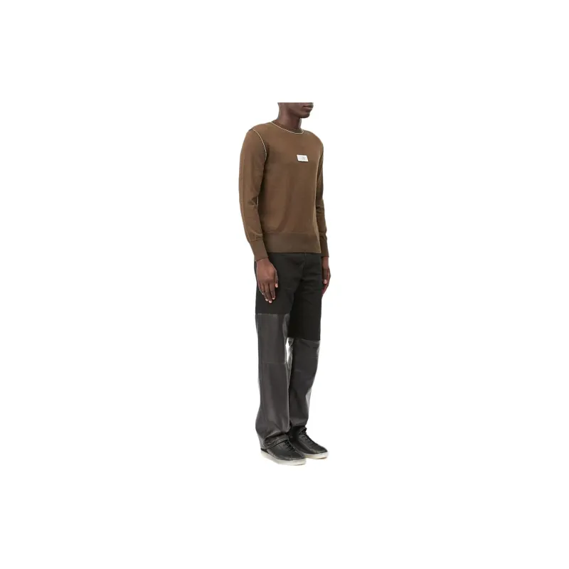 MM6 Maison Margiela Numeric Signature Patch Crewneck Jumper-3