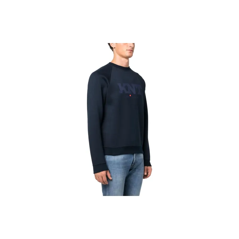 KITON Logo flocked Sweatshirt-3