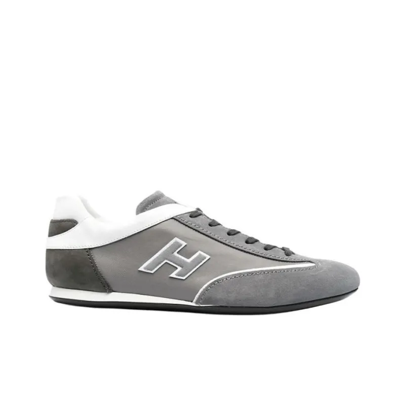 HOGAN Olympia Cushioning Anti-Slip And Wear-Resistant Low-Top Running Shoes Men's Gray-1