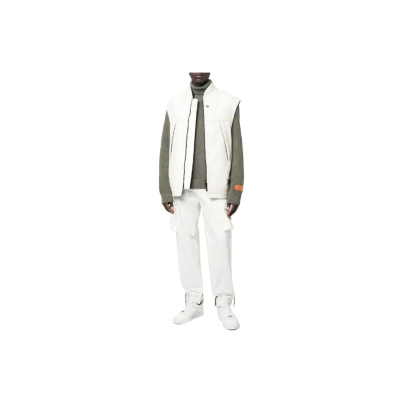 STONE ISLAND Vests Men White-1