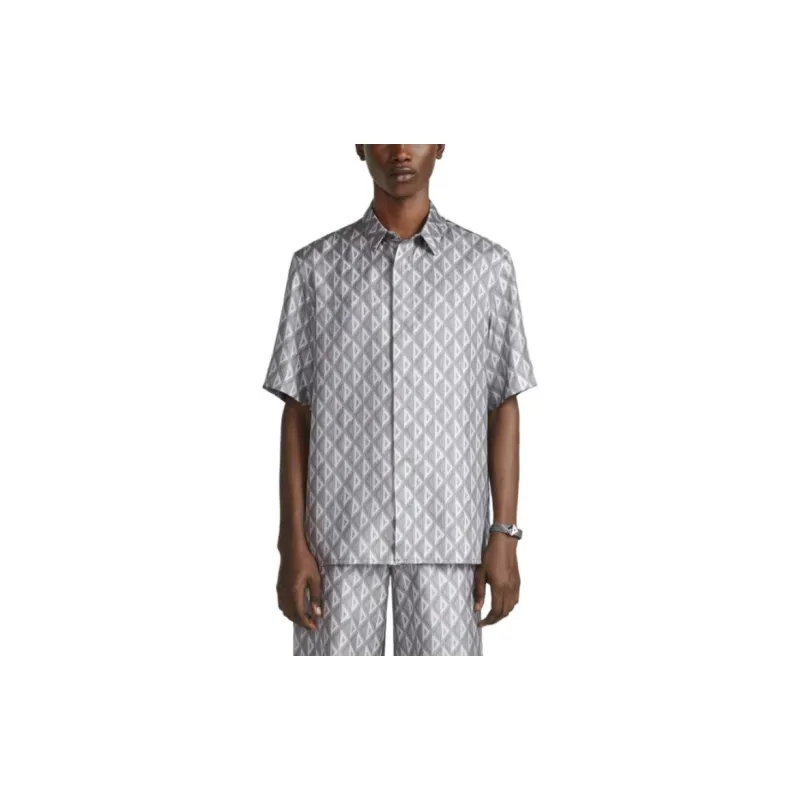 DIOR Shirts Men Gray-2