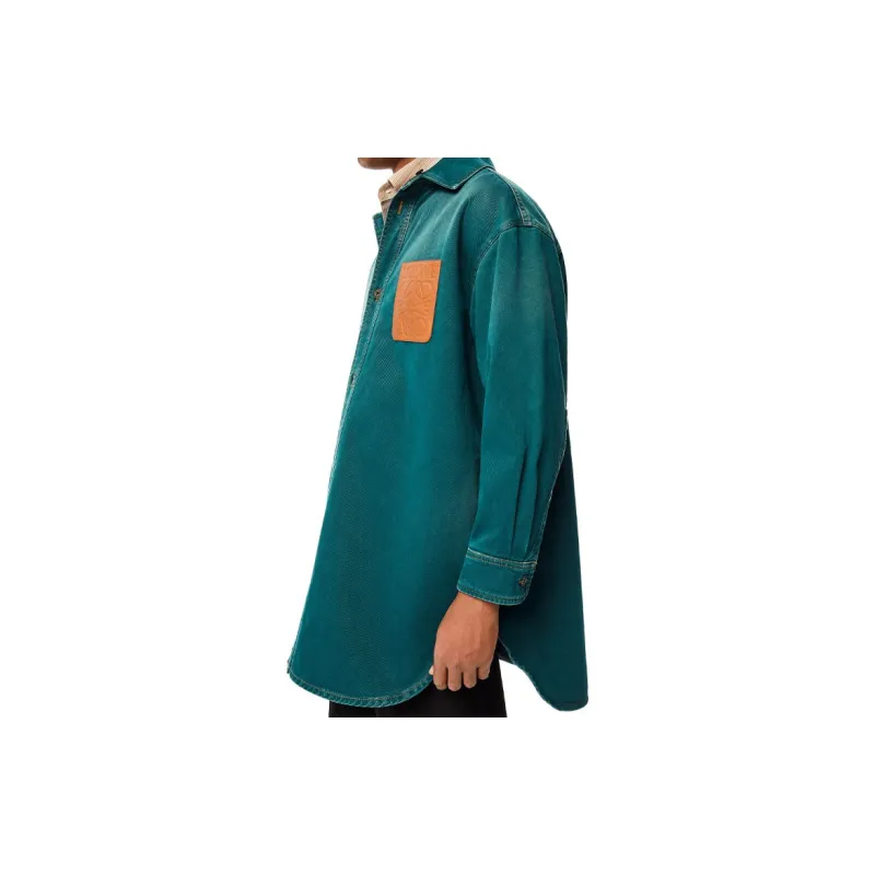 LOEWE Shirts Men Petroleum-4