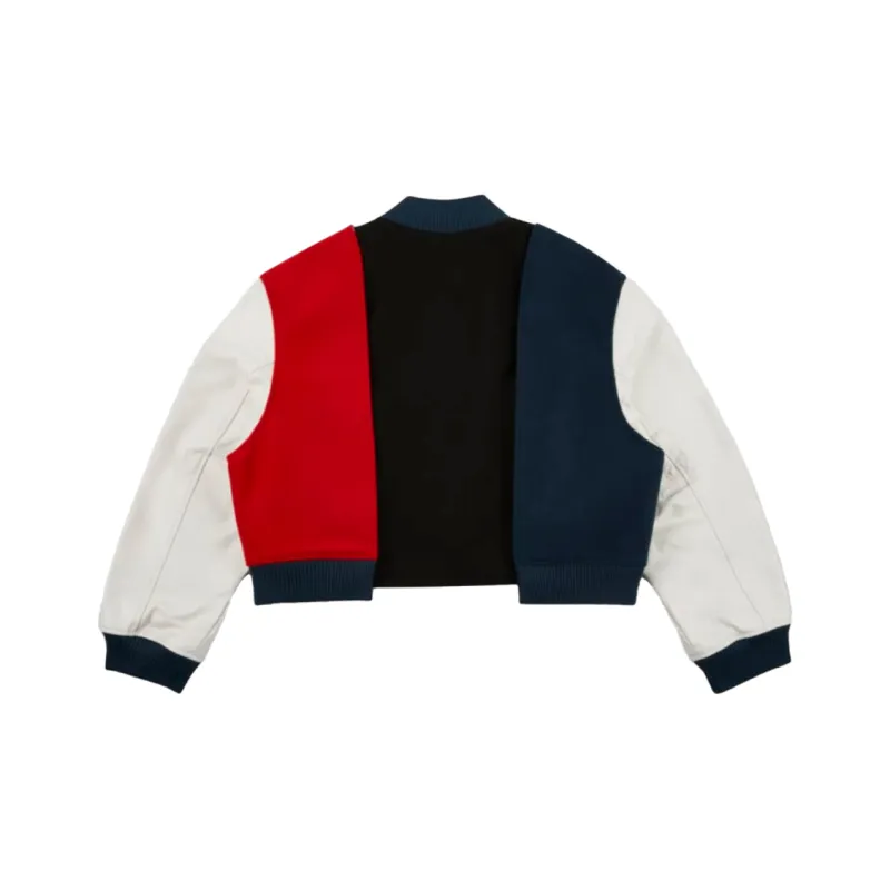 Nike X Yoon Oversized Varsity Jacket 'Black/Armory Navy/Phantom/White'-1