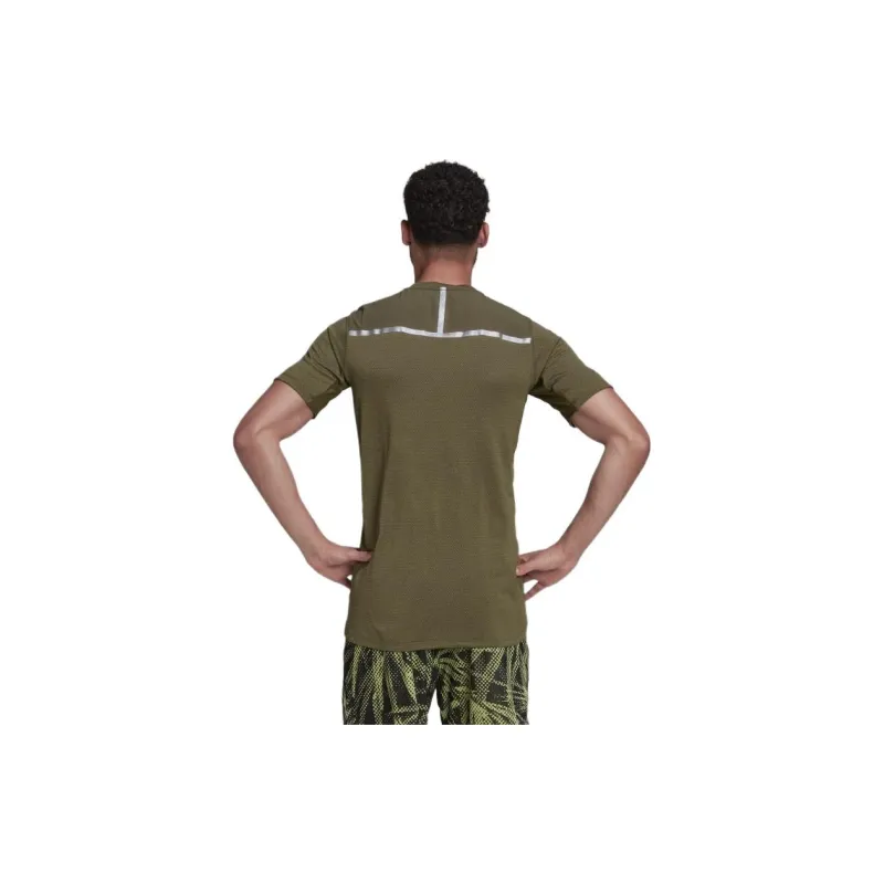 Adidas T Shirts Men Olive Green-1