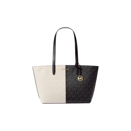 MICHAEL KORS Jet Set Coated Canvas Tote Bag, Shopping Bag, Shoulder Bag, Handbag Medium Size Women's Black