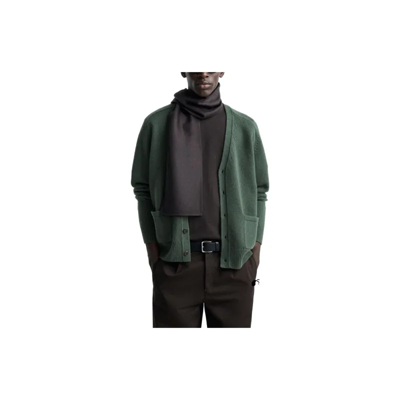 ZARA Knitwear Men Light Khaki Green-1