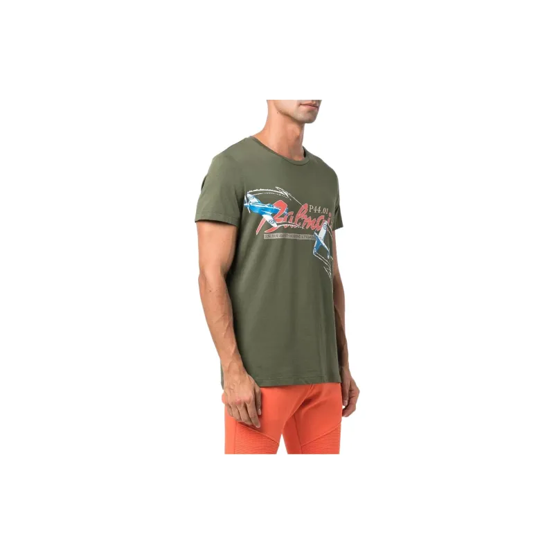 BALMAIN T-Shirts Men Green-3