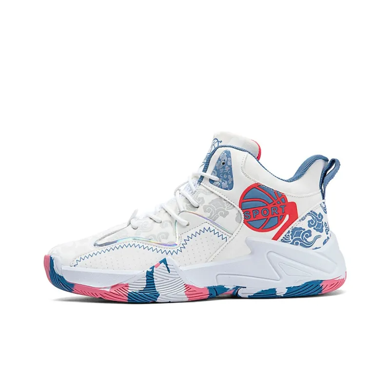 VAEL Cushioned Anti Slip Wear Resistant Waterproof Breathable Moisture Wicking Mid Top Basketball Shoes Men's-5