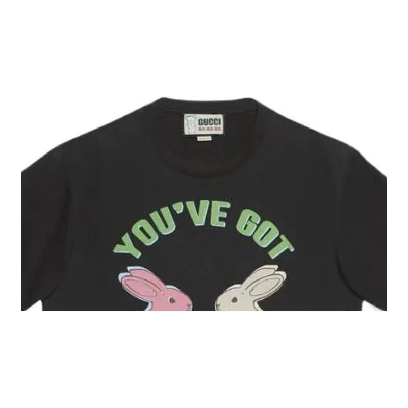 GUCCI Gucci X Harry Styles Co-branded FW22 Regular T-Shirt Unisex Black-5