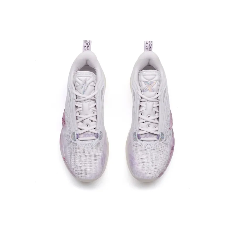 XTEP Zhang Zhenlin Generation Basketball Shoes Men Low Top Subtle Purple-3