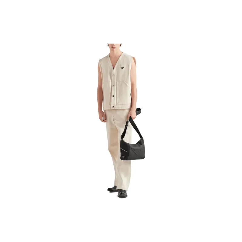 PRADA Vests Men Beige-1