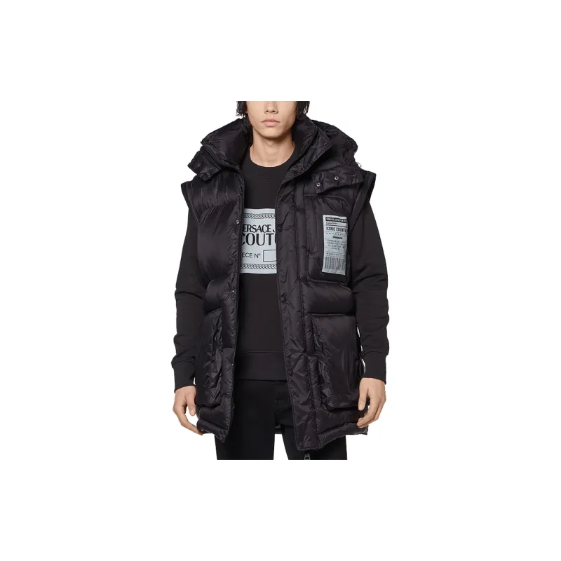 VERSACE JEANS COUTURE Down Jackets Men Black-4