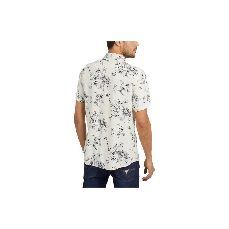 GUESS Shirts Men White-3