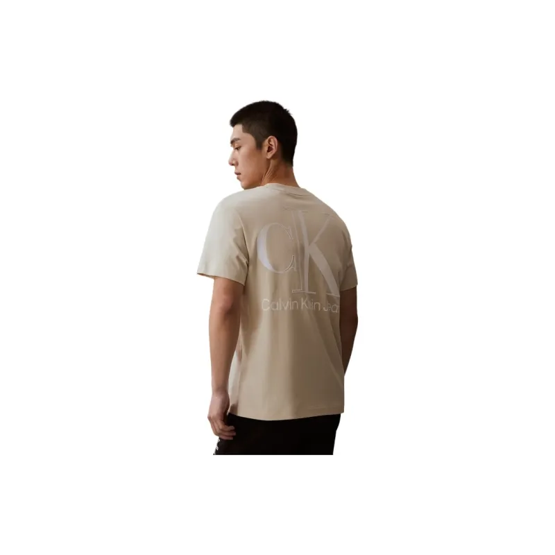 Calvin Klein T Shirts Unisex Ecru-3