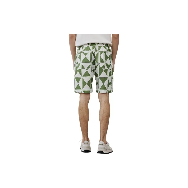 MARC OPOLO Casual Shorts Men's Green Geometric Floral-2