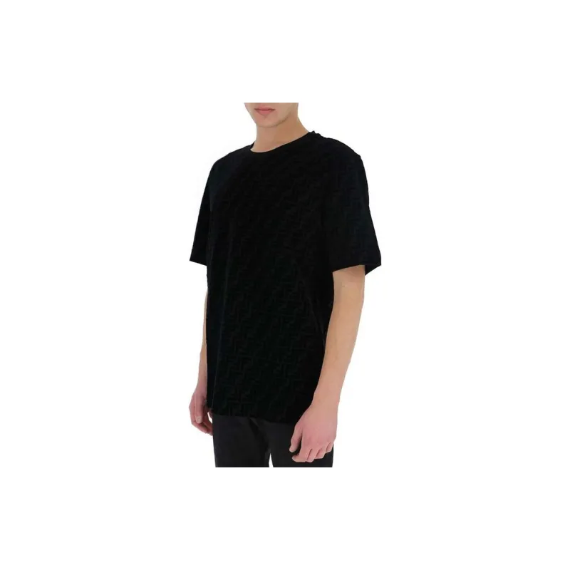 FENDI FF jacquard Terry T shirt-4