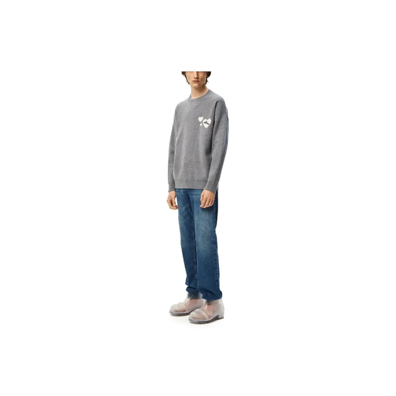 LOEWE FW22 Sweater Men's Heather Gray-1