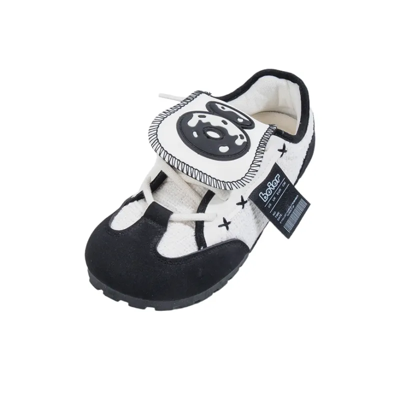 MINGKUANG Street Style Donut, Box Slip Resistant, Abrasion Resistant, Lightweight Low Top Skateboard Shoes Women's-2
