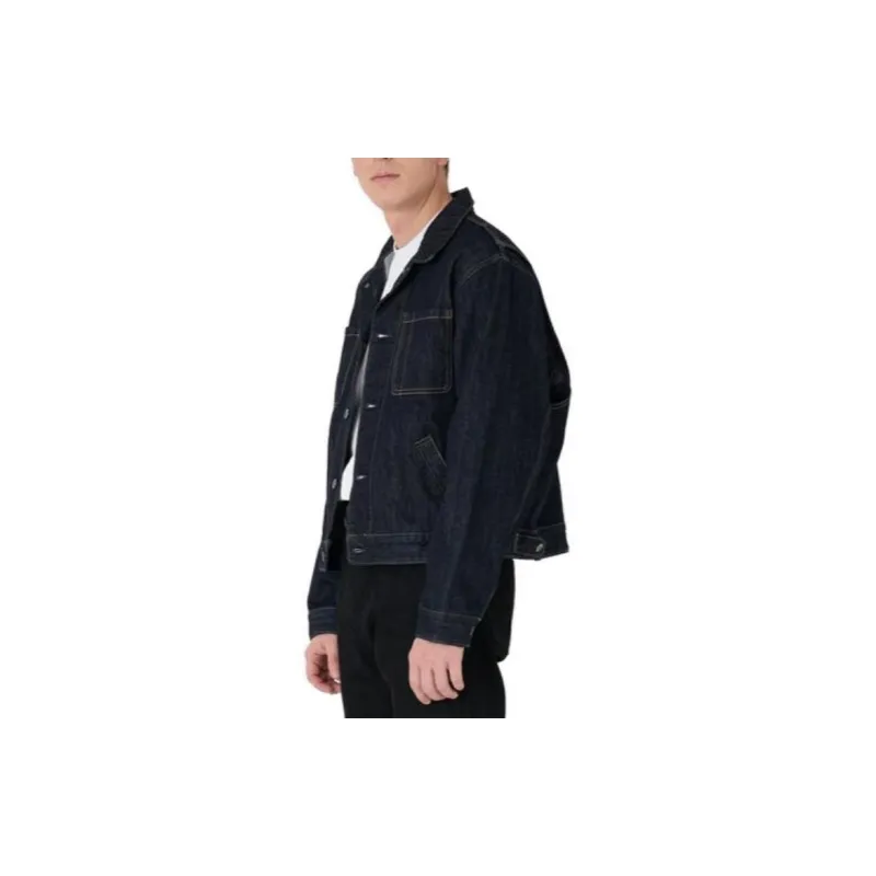 Levis Denim Jackets Men Dark Indigo-3