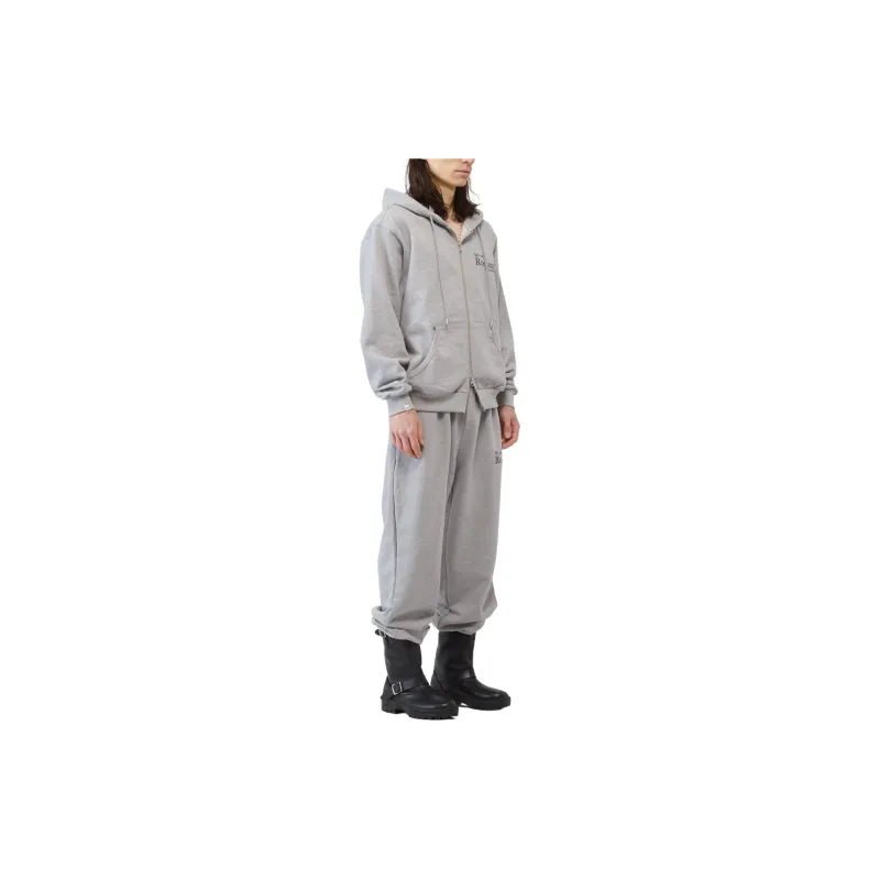 JOEGUSH Smile Rockstar Hoodie Zip-Up Sweatshirt Unisex Grey/Gray-6